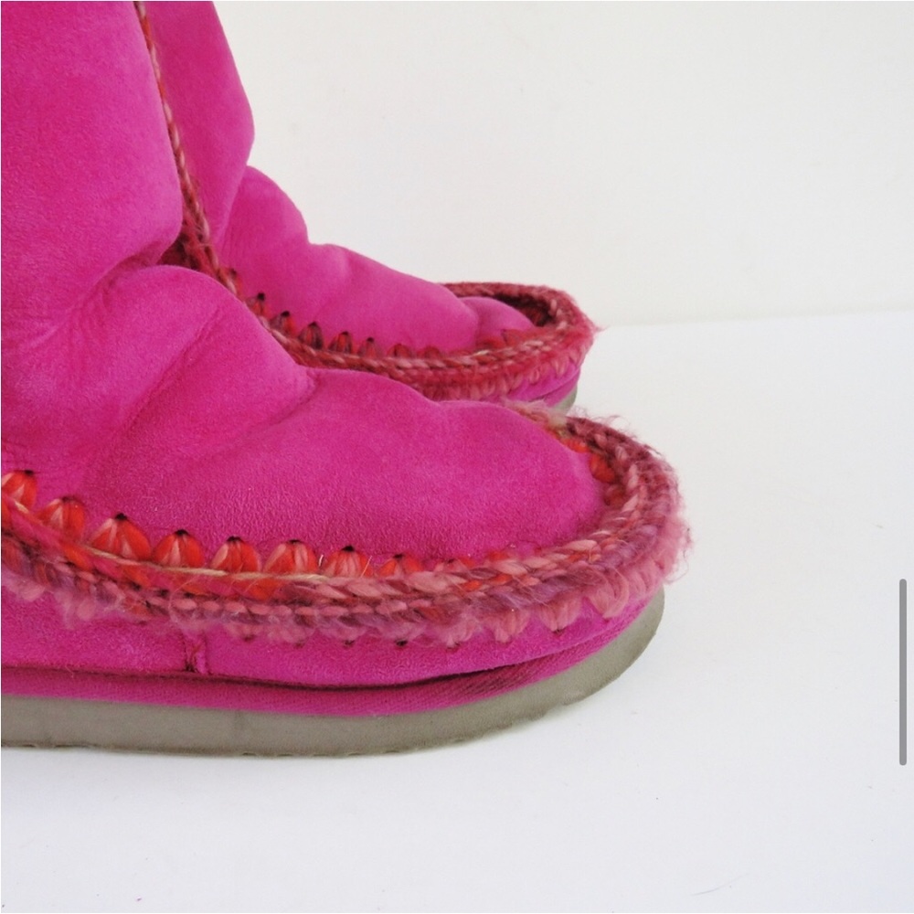 MOU Cyclamen Fuchsia Hot Pink Eskimo Boots - Picture 4 of 10